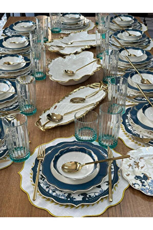 Yemek Takımı 176 Parça 12 Kişilik Azur