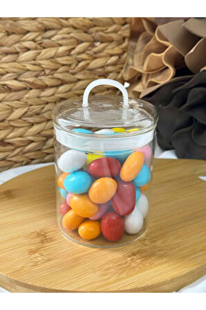 Sızdırmaz Depolama Erzak Bakliyat Cam Saklama Kabı Çay Kahve Saklama Kutusu-500 ml