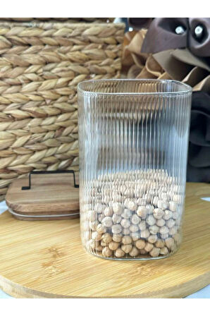 Akasya Kapaklı Cam Saklama Kavanozu 1500 ML - TEKLİ