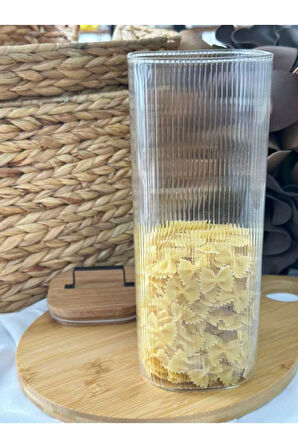 Akasya Kapaklı Cam Saklama Kavanozu 2500 ML