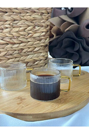 Çay / Kahve / Espresso Cam Bardak Fincan 6'lı 150 ml