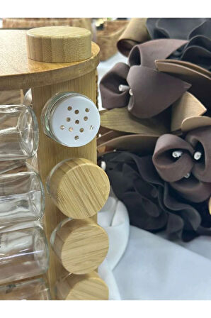 Bambu Dönen Baharatlık / Düzenleyici / Organizer -16'lı