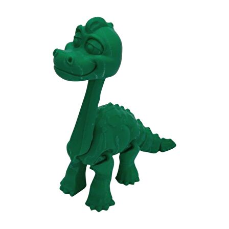 3D Hareketli Oyuncak Brakiyozor (Brachiosaurus) Dinozor - Yeşil