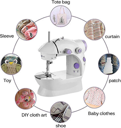 MDB Mini Ev Dikiş Makinesi Pedallı Sewing Machine