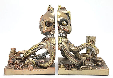 MDB Steampunk Polyester Ahtapot Kitap Stoperi