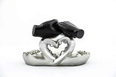 MDB Özel Tasarım Kalpli Polyester Sunum Tepsisi