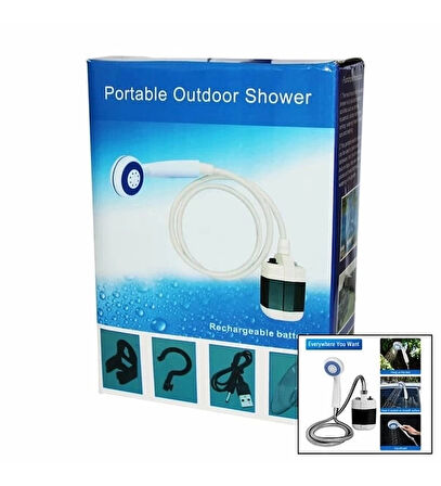 MDB Taşınabilir Duş Seti – Pompalı ve Şarjlı