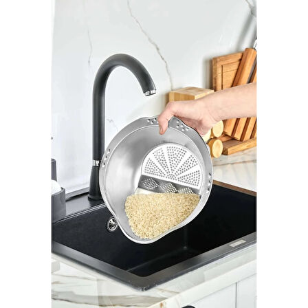 MDB Paslanmaz Çelik Pirinç Süzgeci