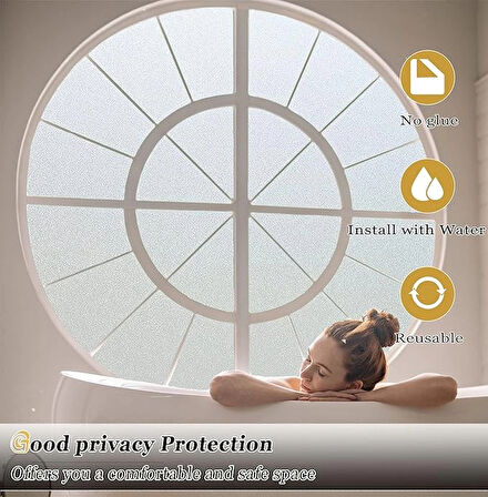 MDB UV Engelleyici Buzlu Cam Filmi 3 Metre x 45 Cm.