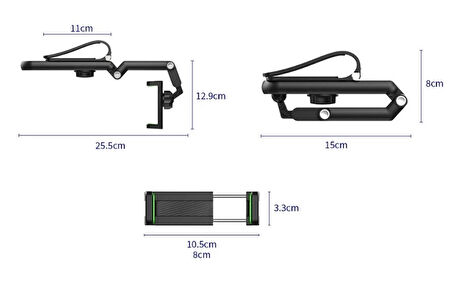 MDB 1080° Dönebilen Çok Fonksiyonlu Telefon Tutucu