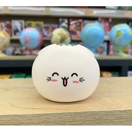 MDB Sevimli Kedi Temalı Dokunmatik Gece Lambası