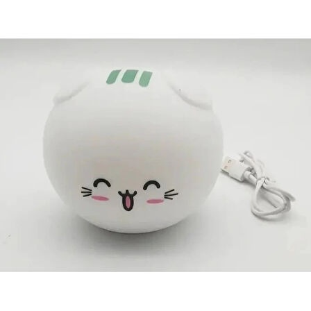 MDB Sevimli Kedi Temalı Dokunmatik Gece Lambası