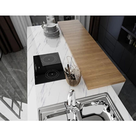 MDB Doğal Mermer Desenli Yapışkanlı Tezgah Folyosu 5M