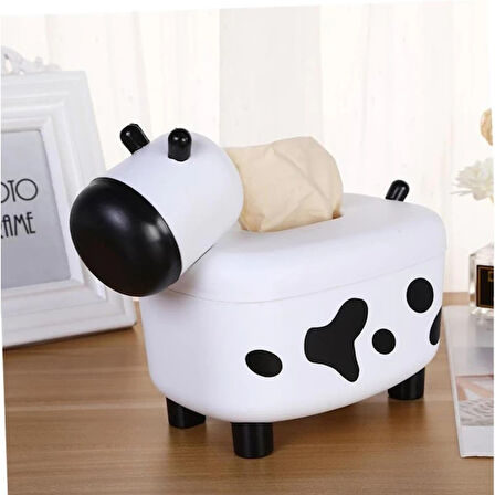 MDB Sevimli İnek Tasarımlı Mıknatıslı Tuzluk ve Peçetelik