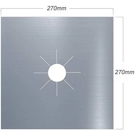 MDB Ocak Koruyucu Alüminyum Ped Seti 4 Adet
