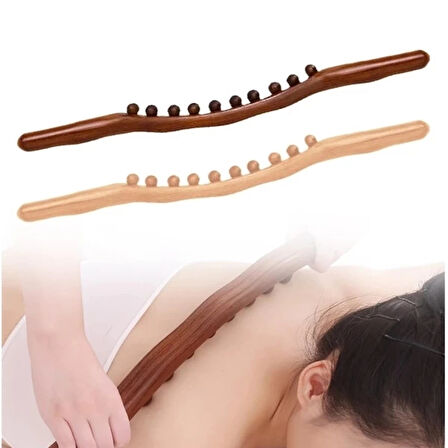 MDB 60 cm Doğal Ahşap Masaj Sopası