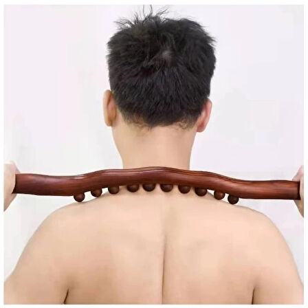MDB 60 cm Doğal Ahşap Masaj Sopası