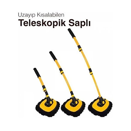 MDB Teleskopik Saplı Kuru Islak Oto Yıkama Fırçası