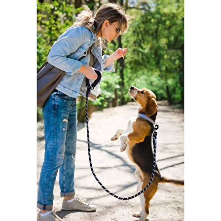 MDB Evcil Hayvan Reflektörlü Fitil Gezdirme Tasması 12 mm x 120 cm