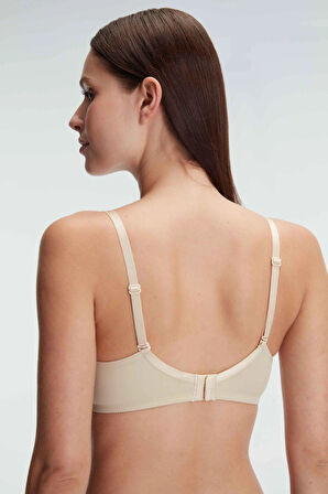 MDB MdbShop Ten Balenli Desteksiz Dolgusuz Askıları Çıkabilen Günlük Klasik T-Shirt Sütyeni