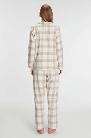 MDB MdbShop Pamuklu Uzun Kol Gömlek Pantolon Pijama Takımı