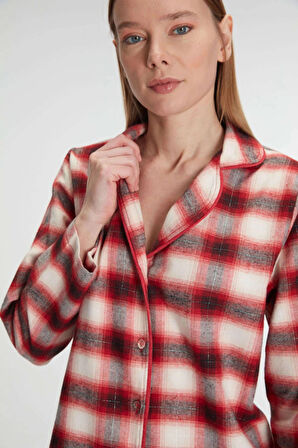 MDB Anıl Pamuklu Uzun Kol Gömlek ve Pantolon Takım