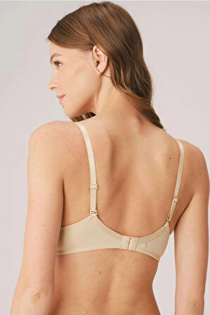 MDB Anıl Balenli Destekli Dolgulu Askıları Çıkabilen Günlük Klasik T-Shirt Sütyeni