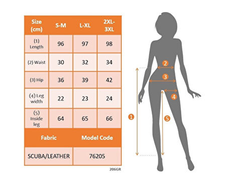 MDB Kadın Yüksek Bel Deri Detaylı Fermuarlı Dalgıç Tayt