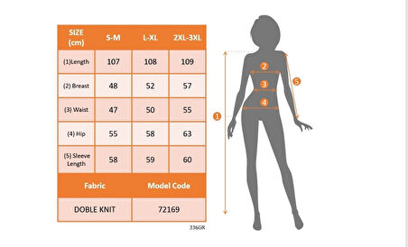 MDB Kadın Uzun Kollu V Yakalı Yandan Yırtmaçlı Iki Iplik Midi Elbise