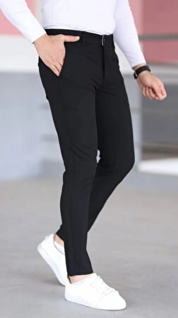 MDB Erkek Slim Fit Likralı Gabardin Pantolon