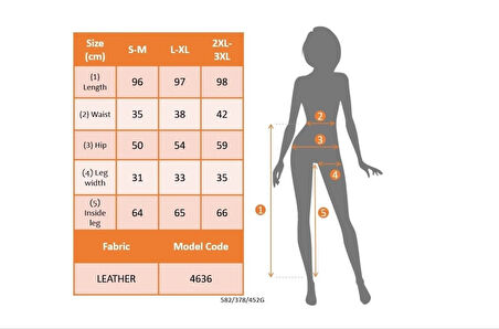 MDB Kadın Yüksek Bel Cepli Deri Pantolon