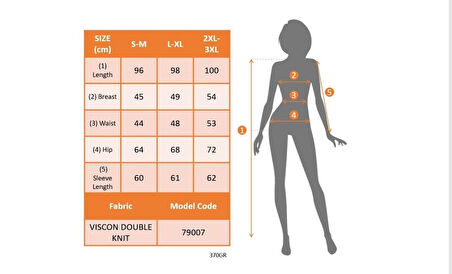 MDB Kadın Uzun Kollu V Yakalı Salaş Midi Akrilik Elbise