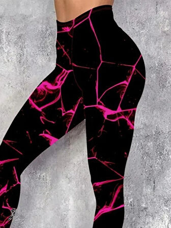 MDB Kadın Yüksek Bel Renk Detaylı Dalgıç Tayt