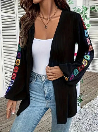 MDB Kadın Uzun Kollu önü Açık şardonlu Kaşkorse Ceket