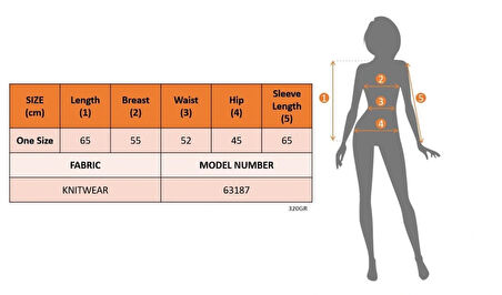 MDB Kadın Uzun Kollu V Yaka Kol Delikli Baklava Desen Detaylı Triko Kazak