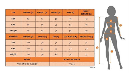 MDB Kadın Uzun Kollu Kapşonlu Bağcıklı Viskon Iki Iplik Bluz Ve Pantolon Ikili Takım
