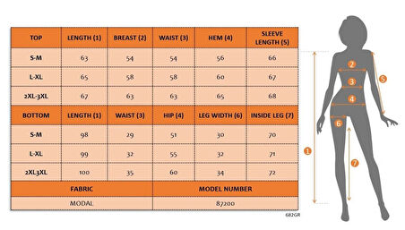 MDB Kadın Uzun Kollu Geniş Kesim Modal Bluz Ve Pantolon Ikili Takım