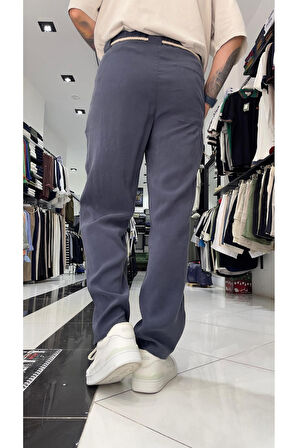 Kemer Detaylı Modal Baggy Fit Erkek Pantolon