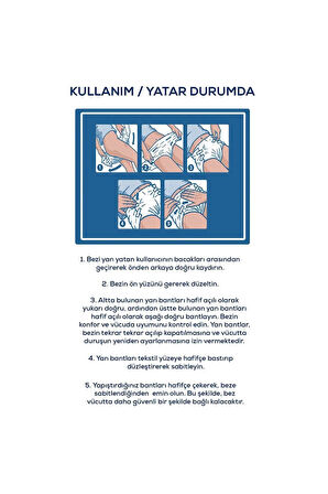Medcare Maxi Bel Bantlı Hasta Bezi 8 Damla Medium Orta Boy M Beden 30'lu 2 Paket 60 Adet