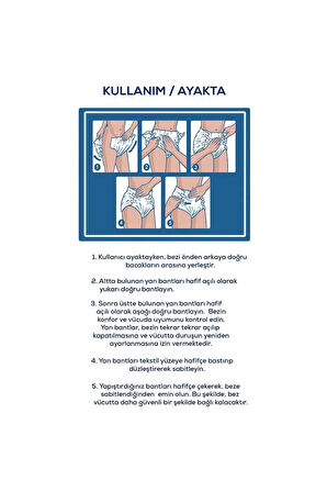 Medcare Maxi Bel Bantlı Hasta Bezi 8 Damla Medium Orta Boy M Beden 30'lu 2 Paket 60 Adet