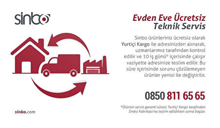 Sinbo  890 W SVC-8602 Dikey Elektrikli Süpürge Pratik Süpürge