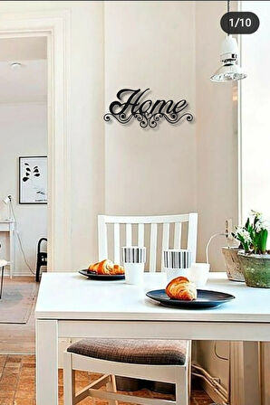 HOME YAZISI METAL DUVAR DEKORU