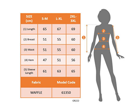 Kadın Uzun Kollu V Dantel Yaka Waffle Bluz