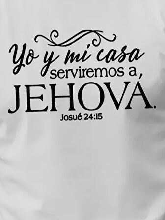 Erkek Jehova Baskılı Süprem T-shirt