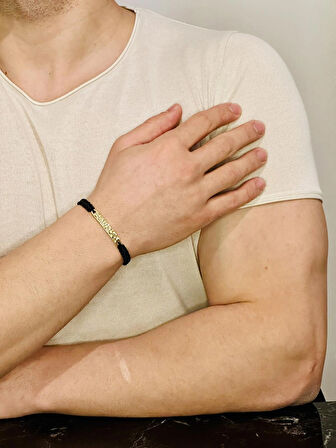 Erkek Bileklik Altın Kaplama Özel Tasarım Bileklik, Sevgiliye,arkadaşa Hediye