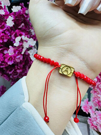 Kadın Gümüş Bileklik 14 Ayar Altın Kaplama Kristal Taş Şık Hediye, İsteğe Göre İsim Yazılabilir