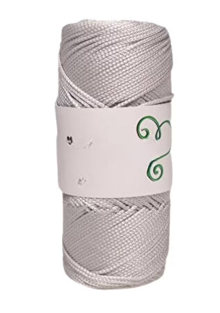 Makrome İpi 3mm Polyester Gri