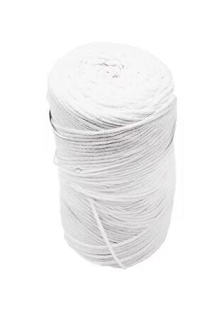 Pamuk Makrome 4 mm İp Beyaz