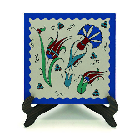 Osmanlı İznik Çini DeseniBaskılı MDF Masaüstlük