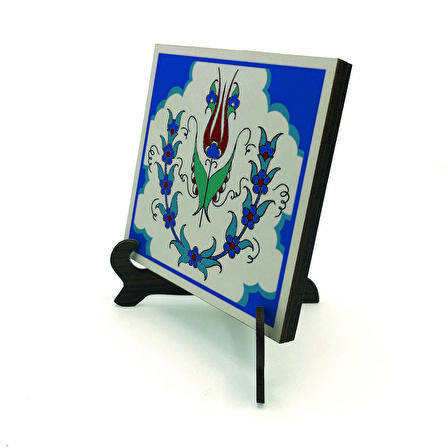 Osmanlı İznik Çini DeseniBaskılı MDF Masaüstlük